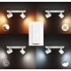 Philips Hue Runner Opbouwspot White Ambiance GU10 Wit 2x5,5W Bluetooth incl. Dimmer