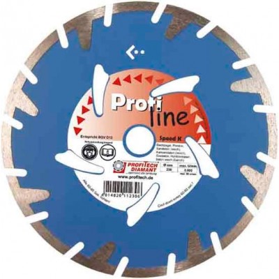 Profi-Tech doorslijpschijf Speed ​​K 112306 230mm diamant 7mm