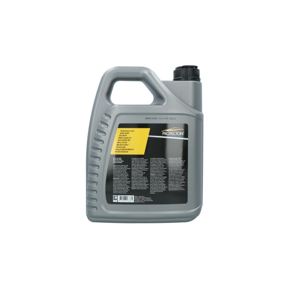 Protecton Motorolie Synthetisch 5W-40 A3/B4 5 Liter