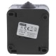 Q-Link contactdoos opbouw - 1-voudig - met randaarde - spatwaterdicht IP54 - zwart