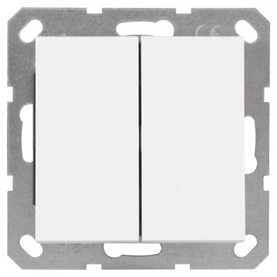 Q-Link S-Line schakelaar inbouw - serie - polarwit