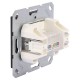 Q-Link S-Line contactdoos telefoon/data - inbouw - CAT5E - 2 x 8-polig zwart