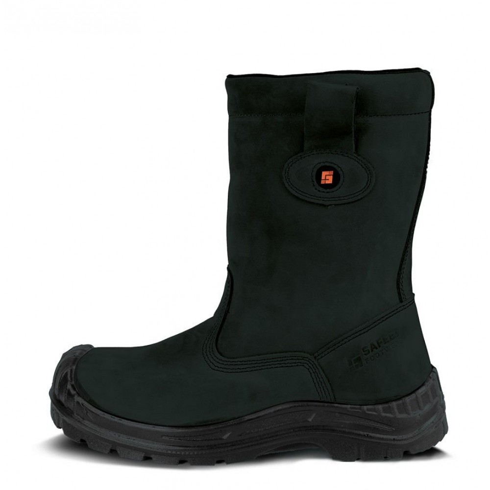 Werklaars Safeet VERONA S3 gevoerd, zwart maat 43