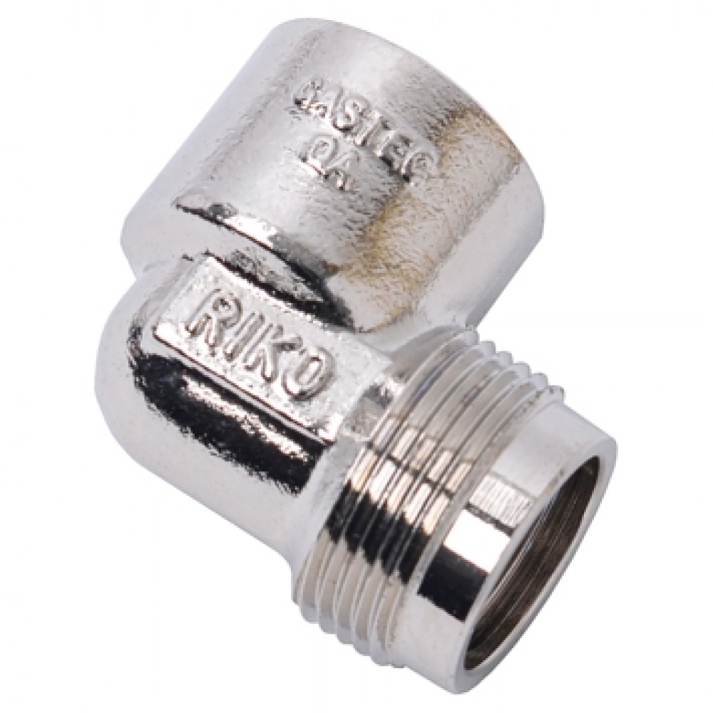 Sanivesk Gas Draad Haaks Overgang 3/8FxM24 Chroom