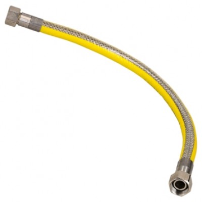 Sanivesk Flexibele Gasslangset RVS M24x1,5 RVS 75cm