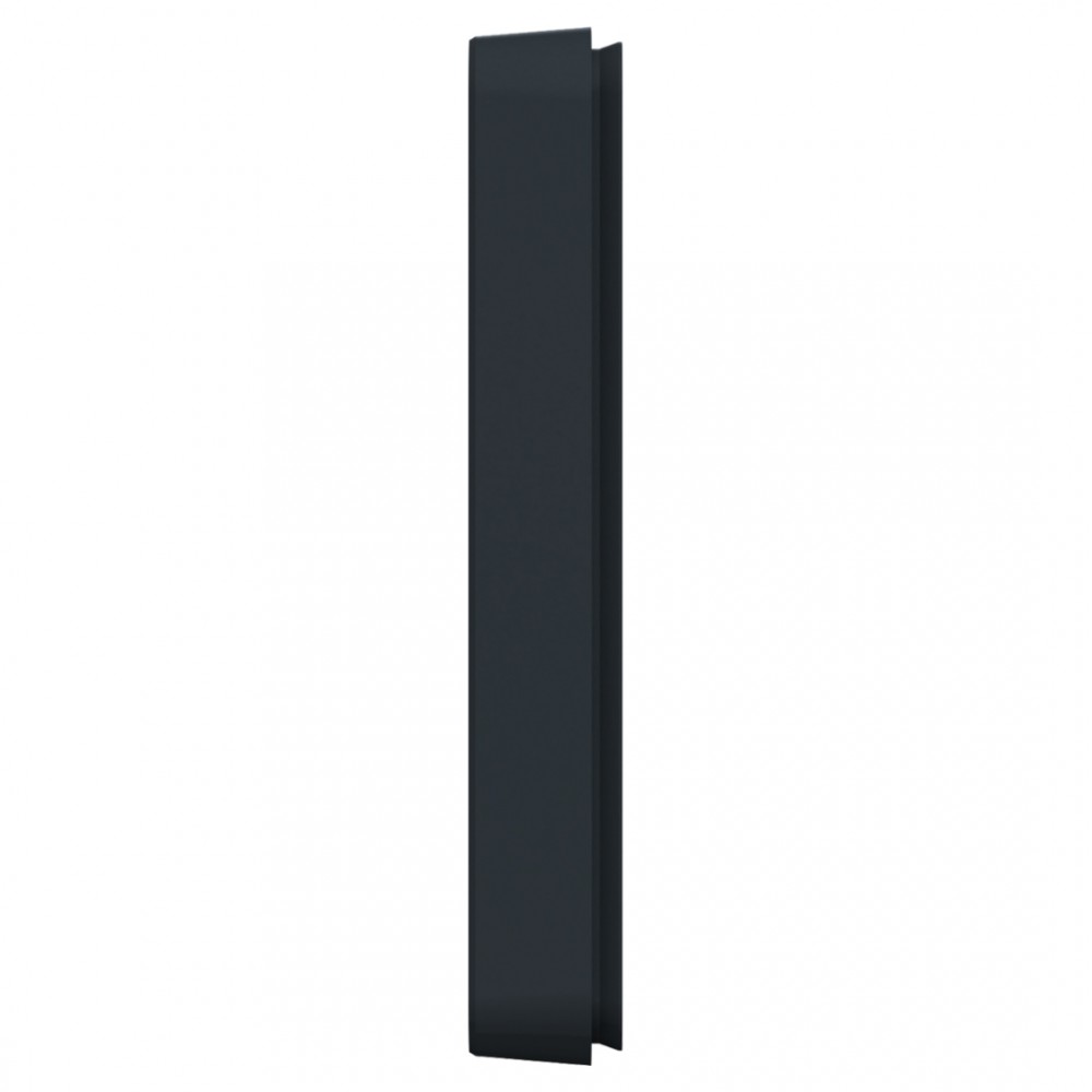 Schneider Mureva Styl afdekraam inbouw - spatwaterdicht - 2-voudig - verticaal - 155 x 84 x 23 mm - antraciet