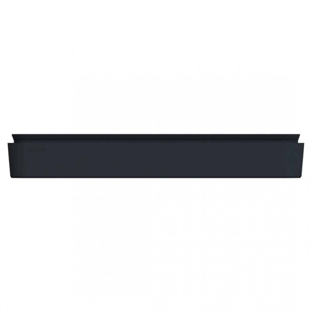 Schneider Mureva Styl afdekraam inbouw - spatwaterdicht - 2-voudig - horizontaal - 84 x 155 x 23 mm - antraciet