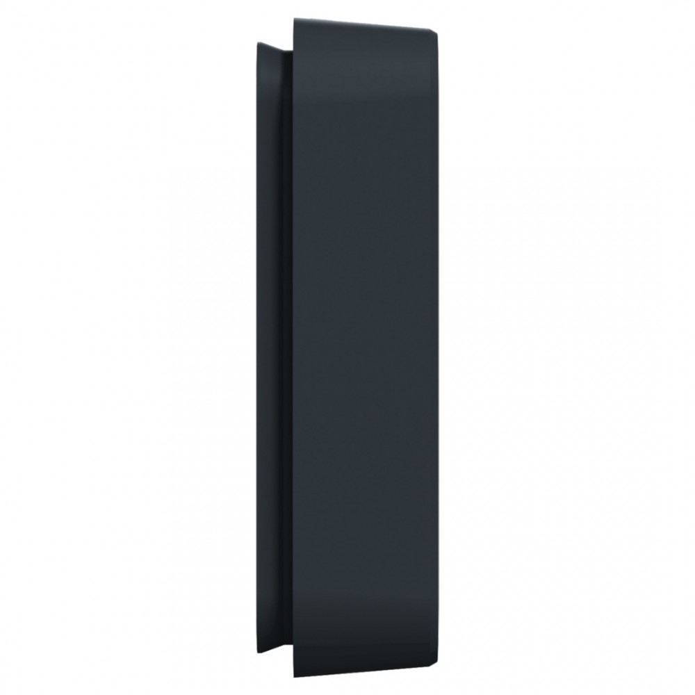 Schneider Mureva Styl afdekraam inbouw - spatwaterdicht - 2-voudig - horizontaal - 84 x 155 x 23 mm - antraciet