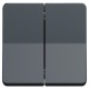 Schneider Mureva Styl schakelaar spatwaterdicht - wissel/wissel - IP55 - 71 x 71 x 40 mm - antraciet