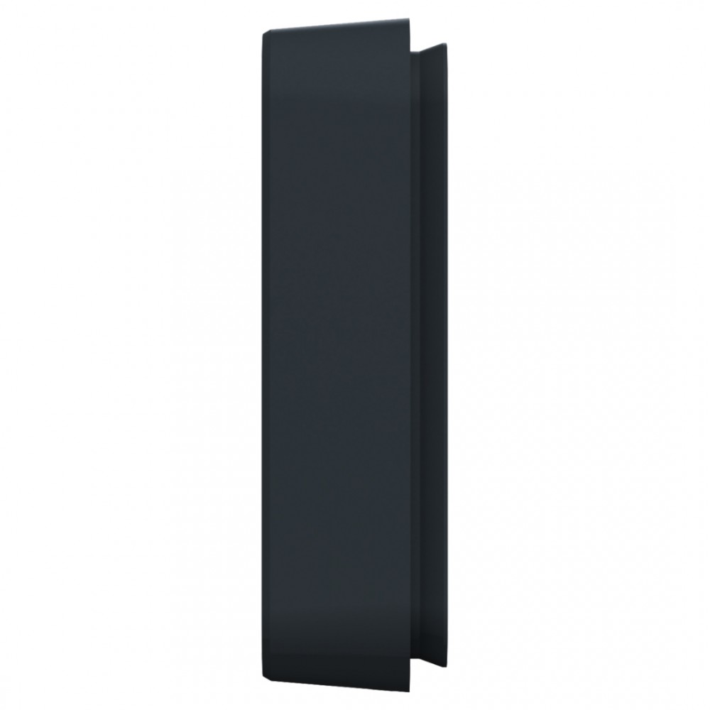 Schneider Mureva Styl afdekraam inbouw - spatwaterdicht - 2-voudig - horizontaal - 84 x 155 x 23 mm - antraciet