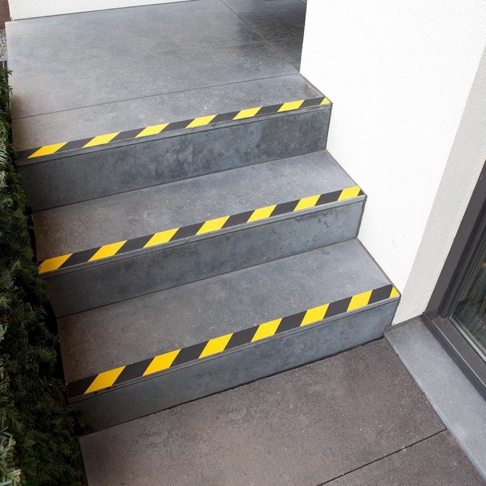 SecuCare Anti-slip sticker op rol Heavy Duty 3 meter zwart/geel