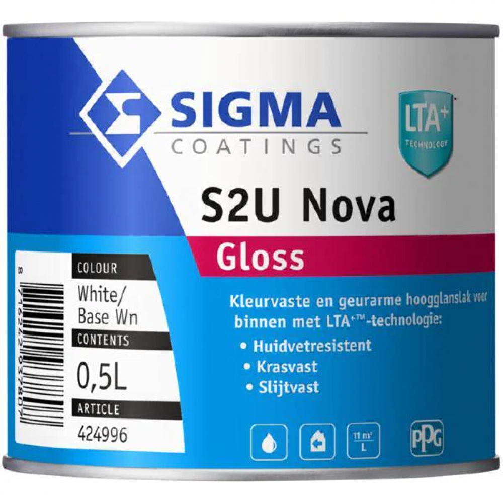 Sigma S2U nova gloss RAL Kleur 500ml