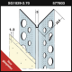 Slimgrip Hoekprofiel Dunpleister SG1029 verz staal wit dikte 1-3 mm 270 cm