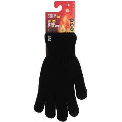 Stapp Heat Thinsulate Thermo Unisex Handschoenen Maat S/M Zwart
