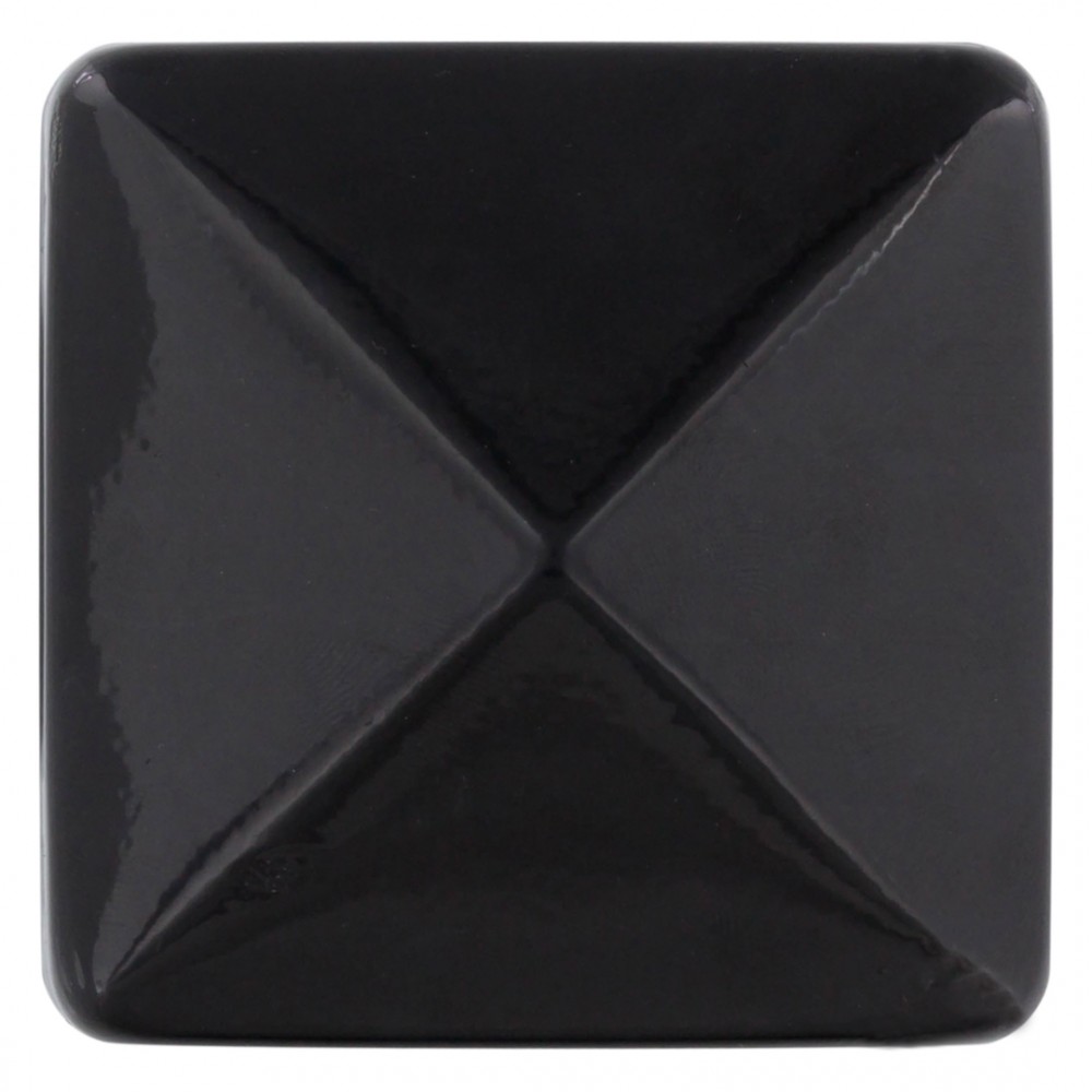 Starx paalkapje met punt - vlak - 70 x 70 mm - zwart