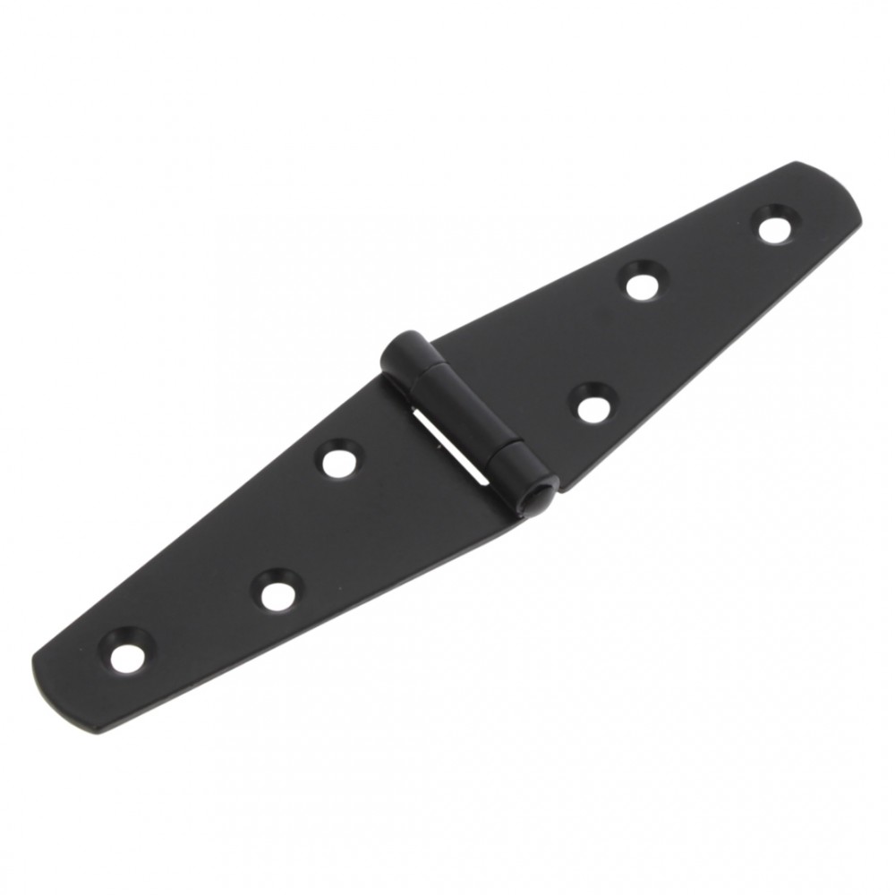 Starx staartheng vlak - zwart gelakt 75 mm