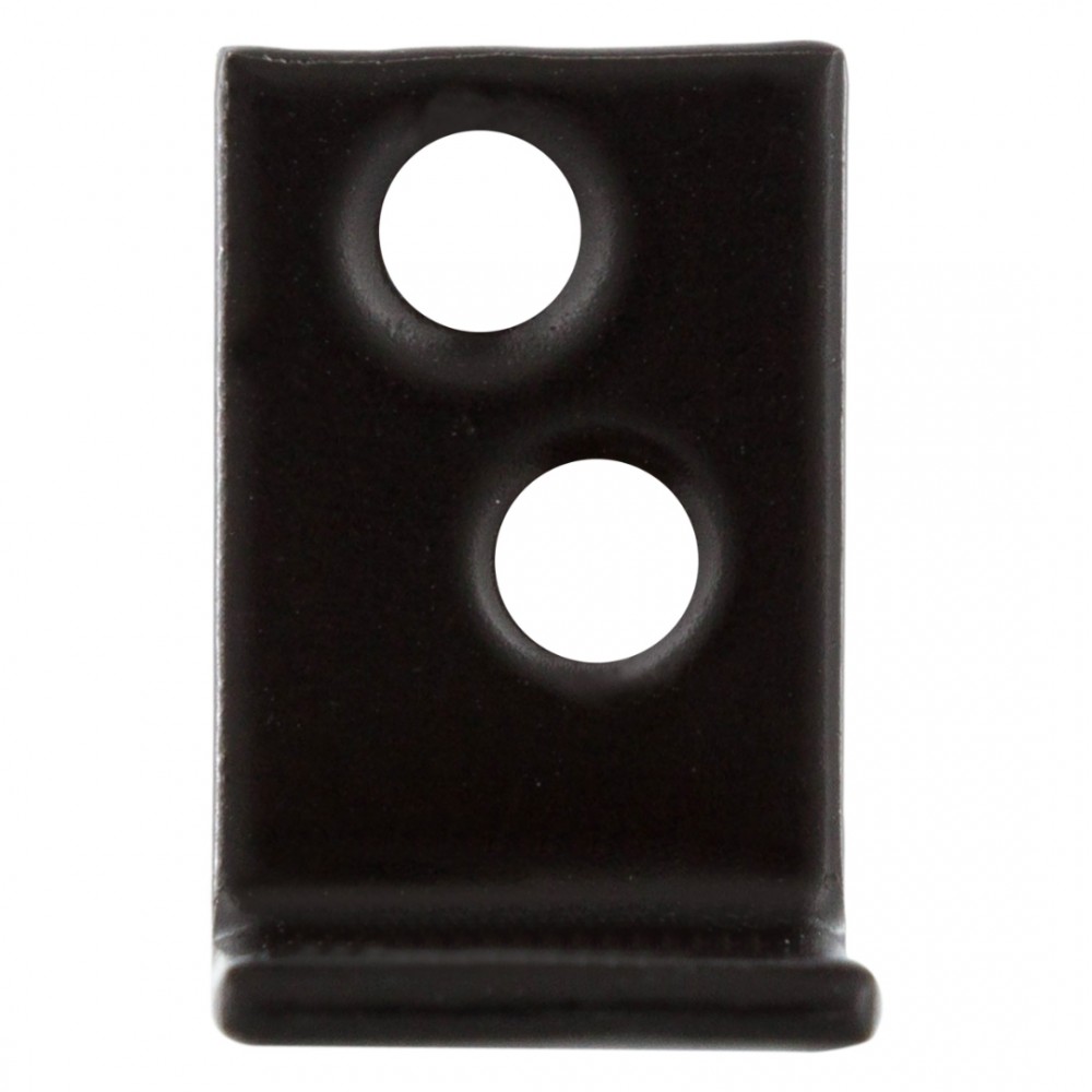 Starx stoelhoek met verzonken schroefgaten - verzinkt - 25 mm - zwart 4 stuks