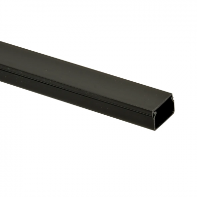 TACK Snoergoot 25x15mm met Tape zelfklevend zwart 2 meter