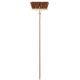 Bezem - Natuurvezel - 30 cm - Houten steel - 140 cm