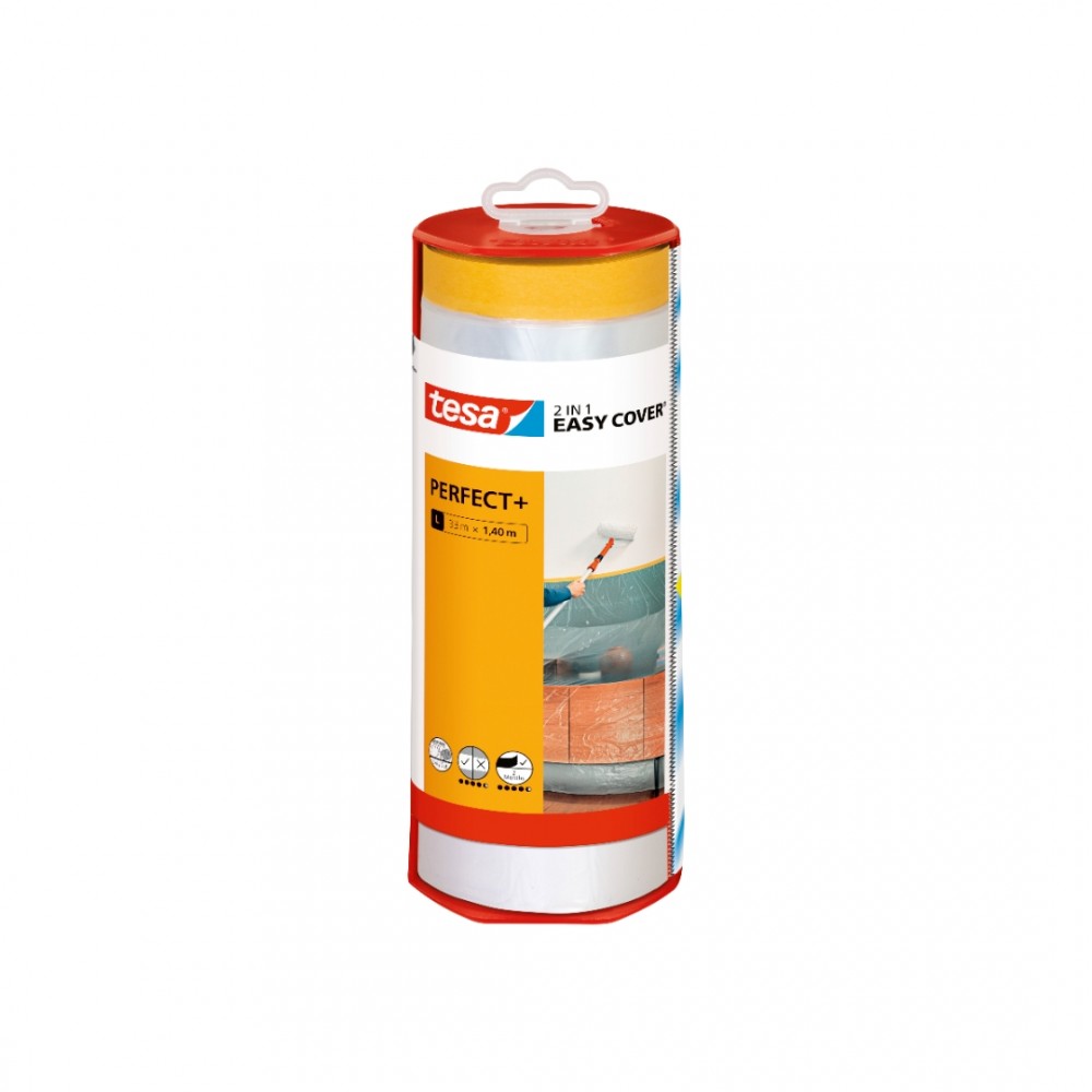 Tesa afplaktape Easy Cover Perfect + Dispenser & Refill 33mx1,40m