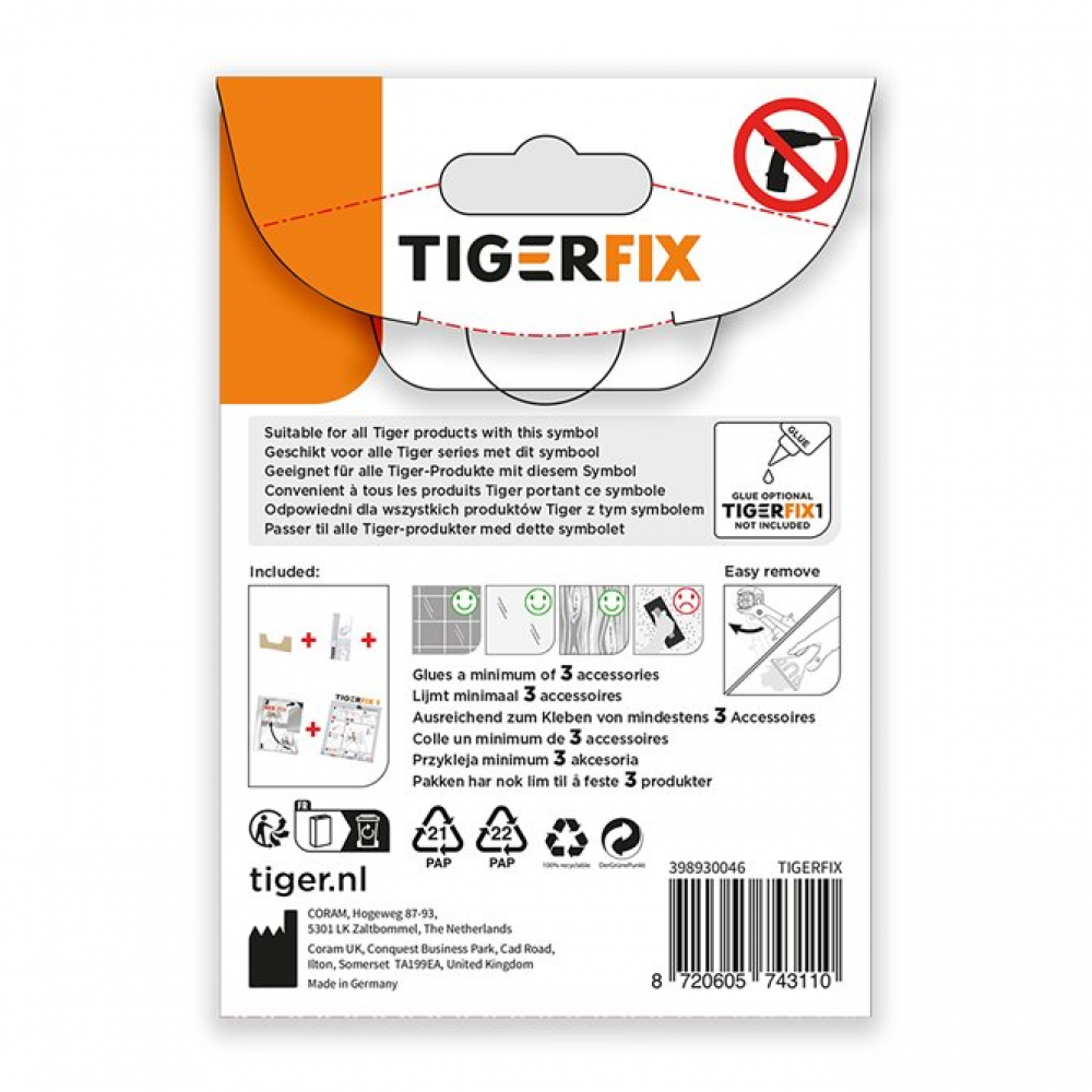 Tiger - TigerFix lijm - zonder boren - Glue - Accessoires lijm 2018