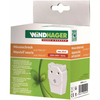 Windhager 05020 Ultrasonic Muizen-Stopper 50m2