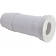 Wisa Flexifon Flexibele Uittrekbare Closetaansluitstuk 110x400 Wit