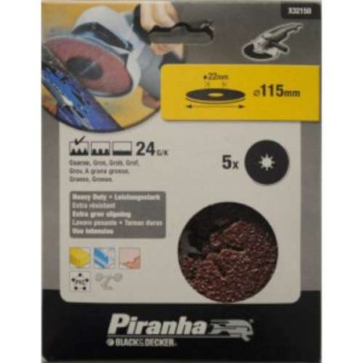 Piranha schuurschijf voor haakse slijper k24 115mm