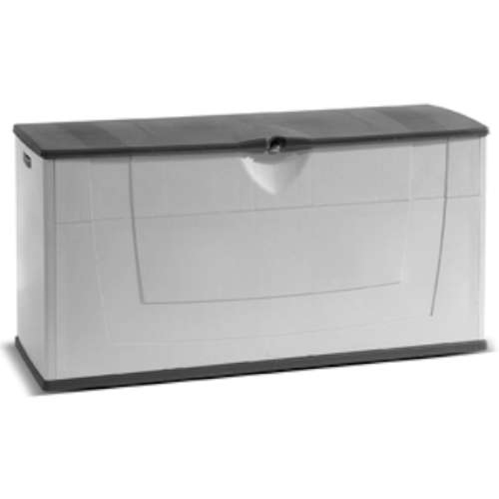 Kunststof kussenbox 119x40x59cm grijs zwart