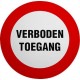 pickup pictogram verboden toegang