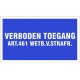 pickup pictogram verboden toegang