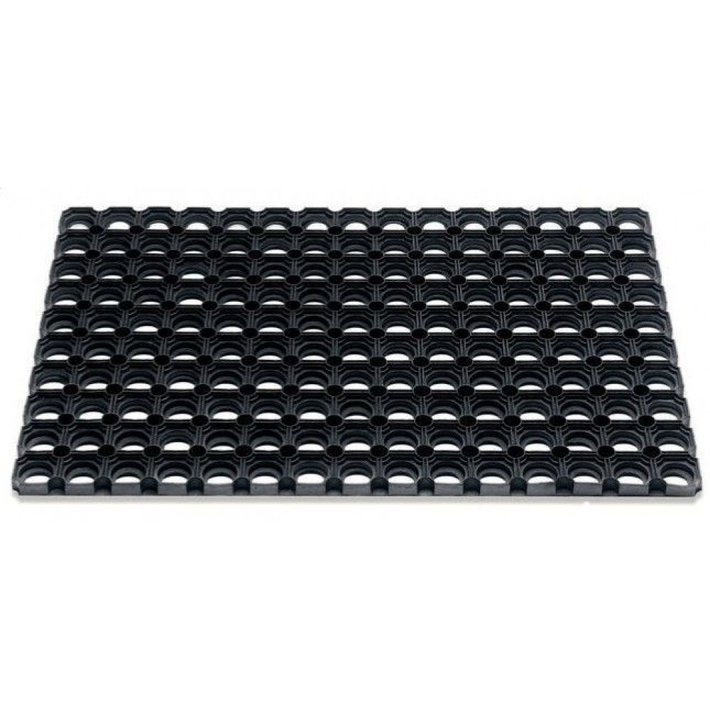 rubberringmat zwart 60x40cm