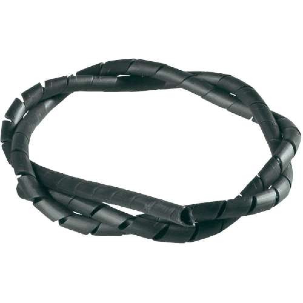 Spiraalslang 9 tot 65mm 10 meter zwart