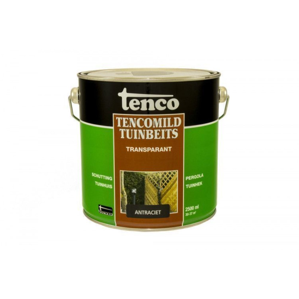 Tenco Tencomild beits natuur antraciet transparant 2.5 liter