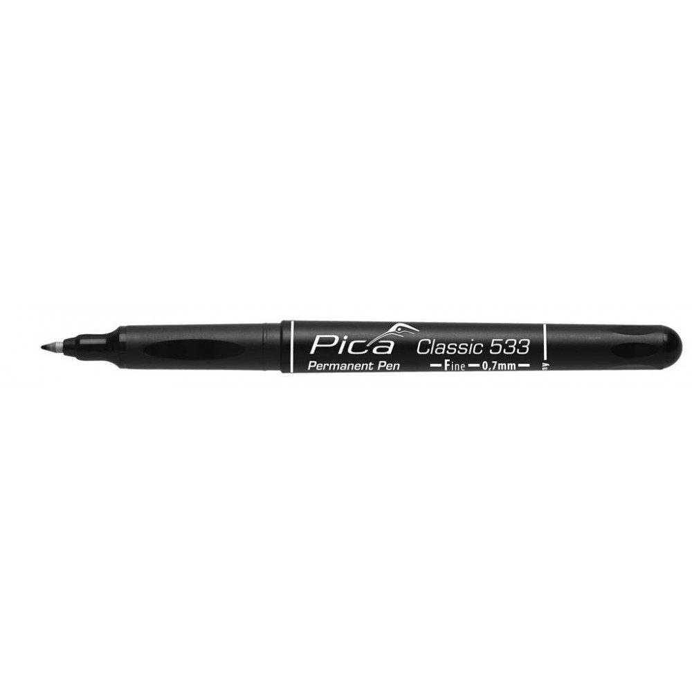 PICA 533/46 PERMANENT PEN 0.7MM ROND ZWART