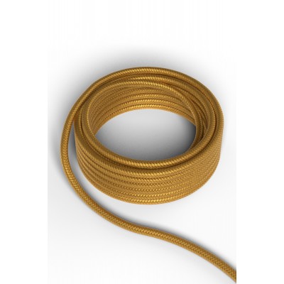 Calex textiel omwikkelde kabel 3 Meter goud