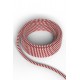 Calex textiel omwikkelde kabel 1.5 Meter Rood/Wit