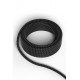 Calex textiel omwikkelde kabel 1.5 Meter Zwart/Grijs