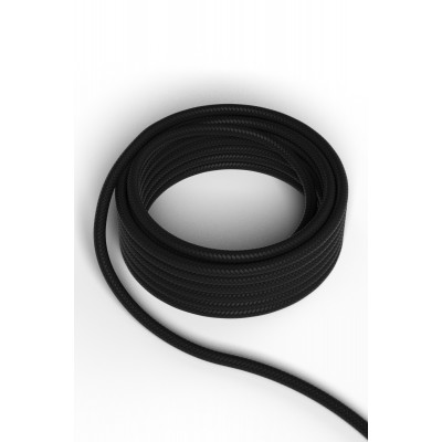 Calex textiel omwikkelde kabel 1.5 Meter Zwart