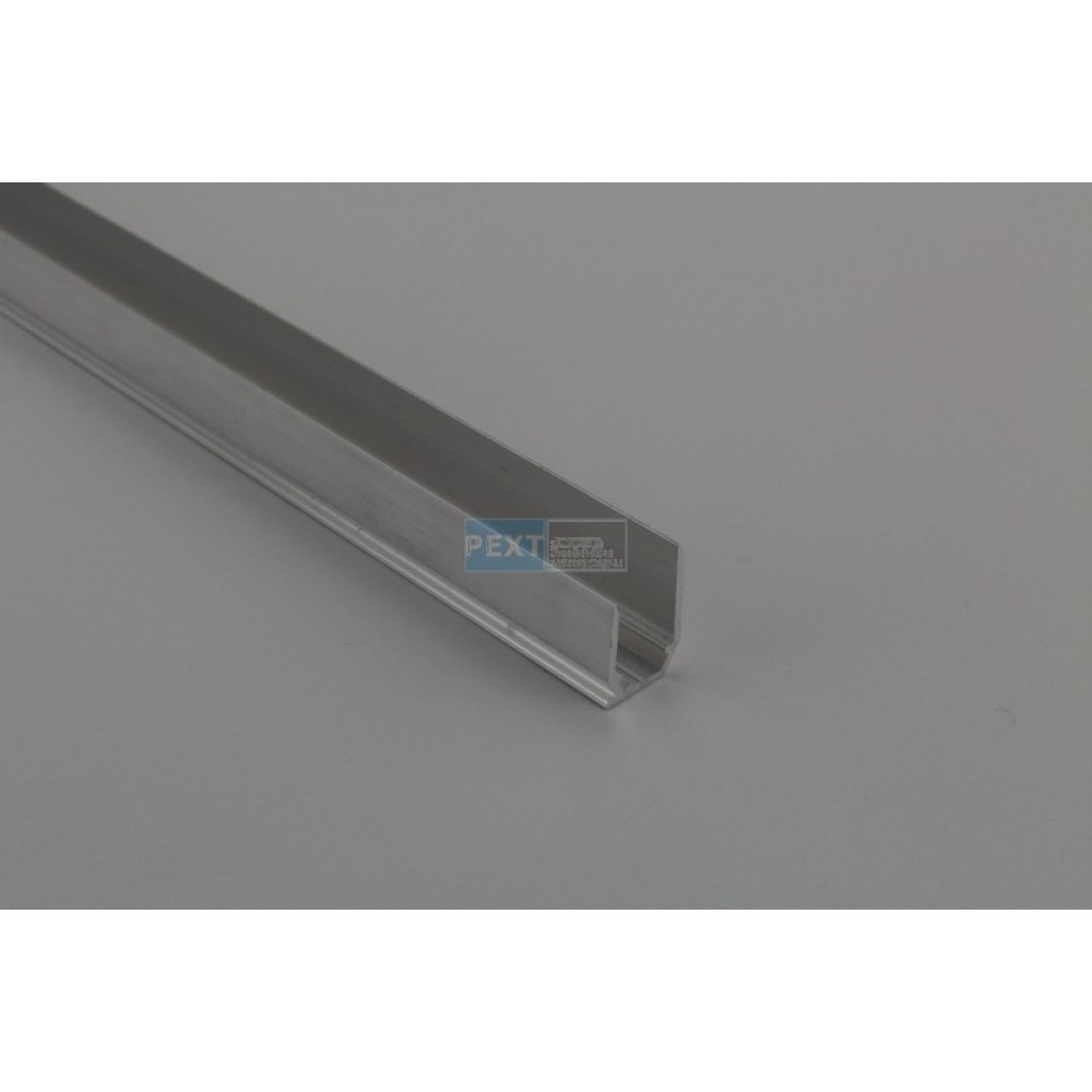 Pext Aluminium U-afsluitprofiel 10mm met druprand 300cm