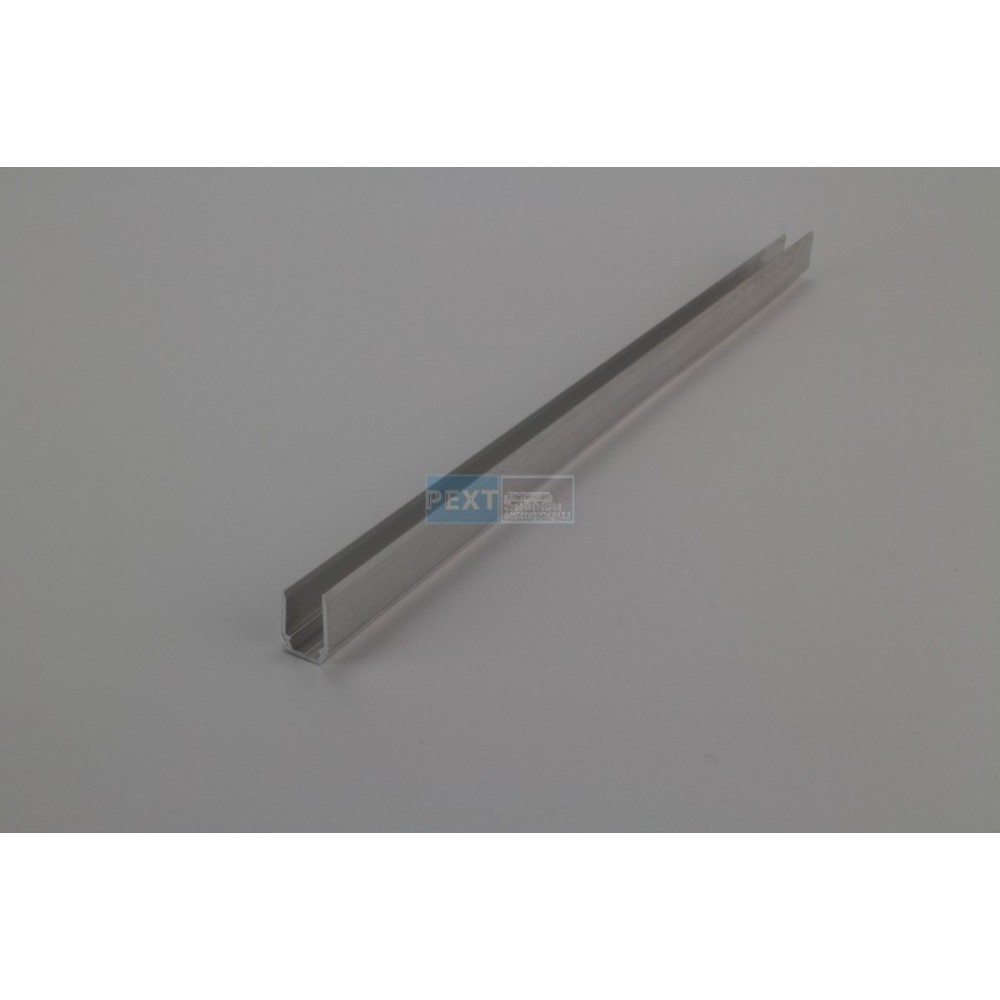 Pext Aluminium U-afsluitprofiel 10mm met druprand 300cm