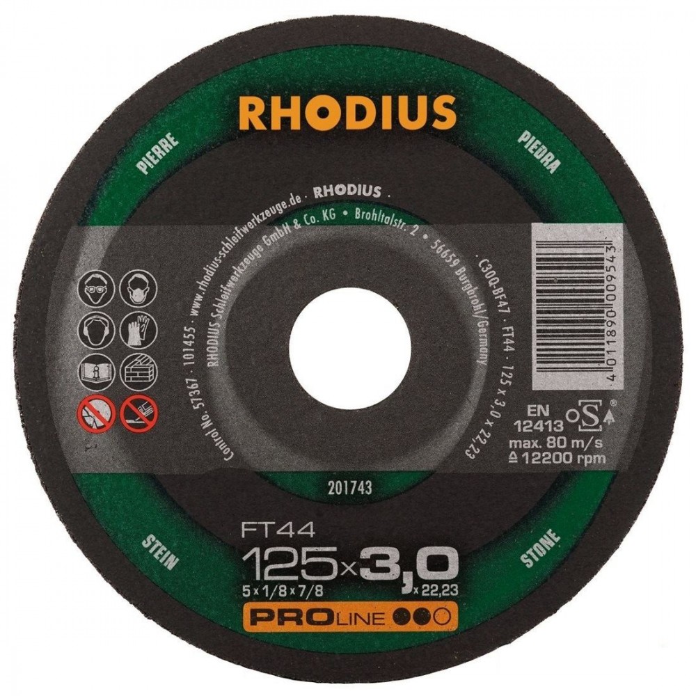 Rhodius doorslijpschijf FT44 180mm Proline