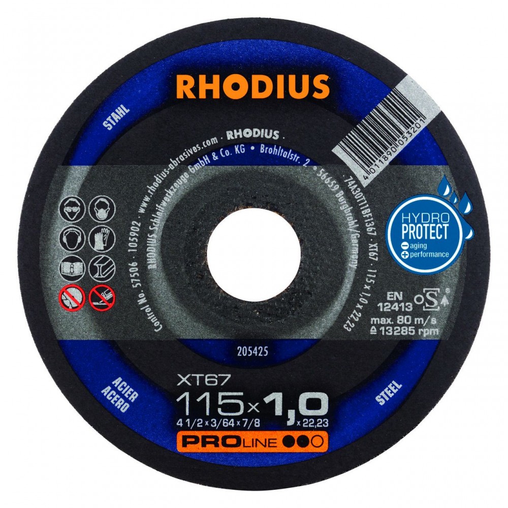 Rhodius doorslijpschijf XT67 115mm Proline