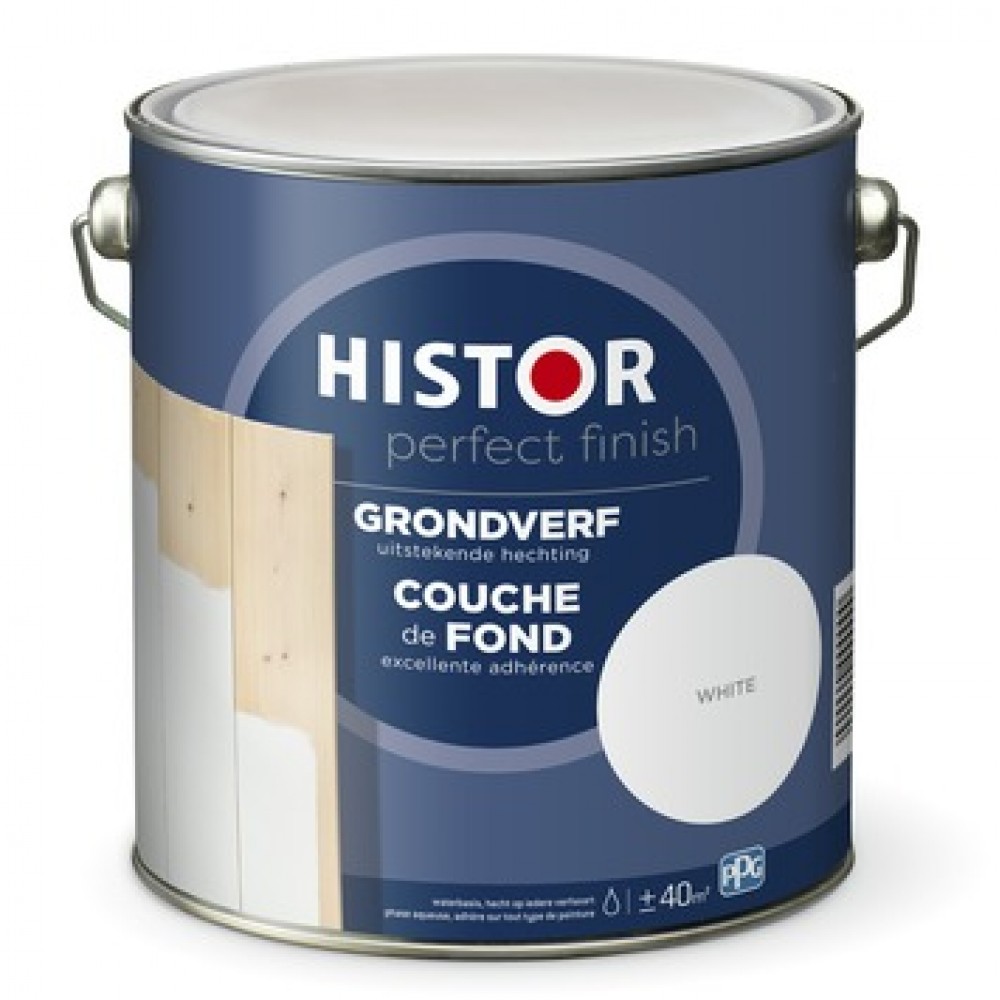 Histor Perfect Finish grondverf wit 2500ml
