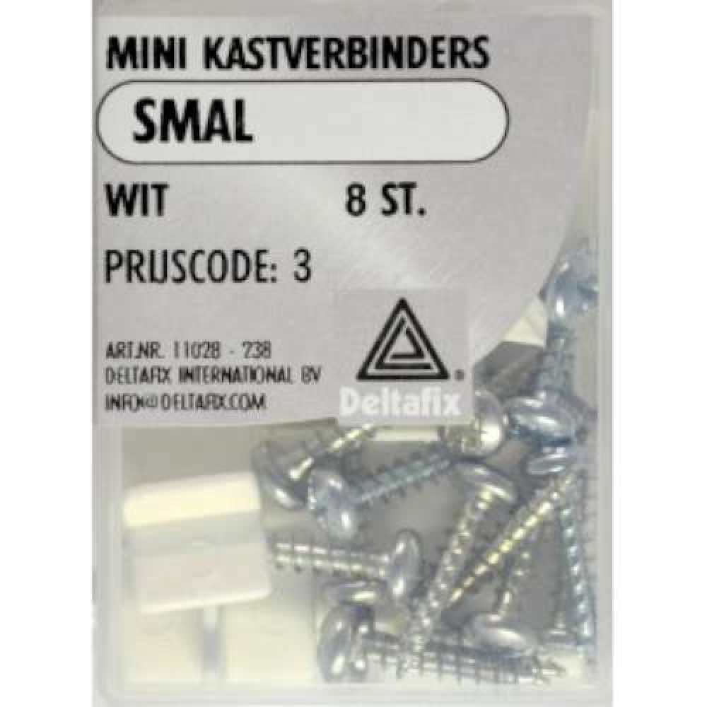 kastverbinders mini smal wit 