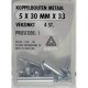 Koppelbouten metaal 5x30mm 4 stuks