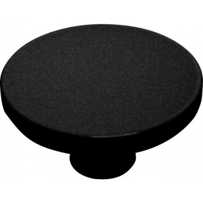 meubelknop hol kunststof zwart 40mm