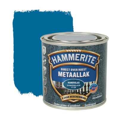 Hammerite hamerslag donker blauw