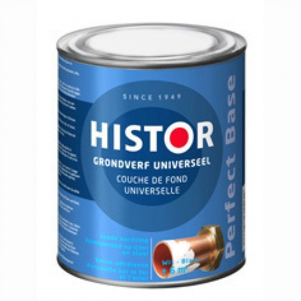 Histor perfect base grondverf universeel wit 250ml