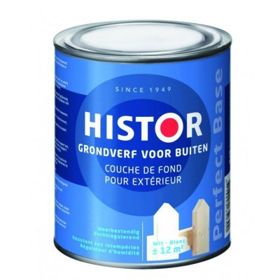 Histor perfect base grondverf buiten wit 750ml
